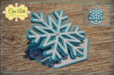 Convite Floco de Neve em Scrapbook