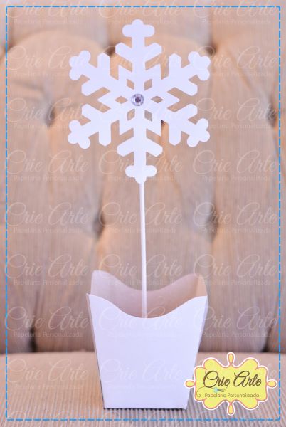 Cachepot com Floco de Neve