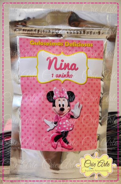 Saquinho Metalizado Minnie