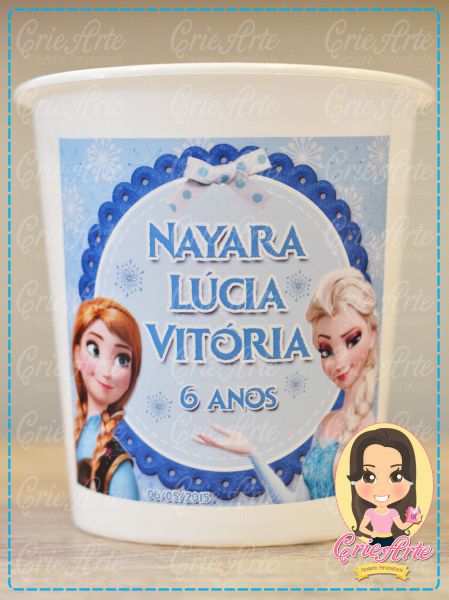 Balde de Pipoca Frozen