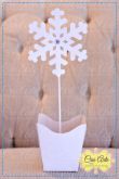 Cachepot com Floco de Neve